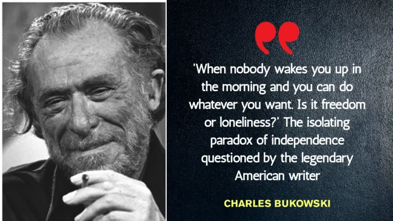 Quote of the day by Charles Bukowski