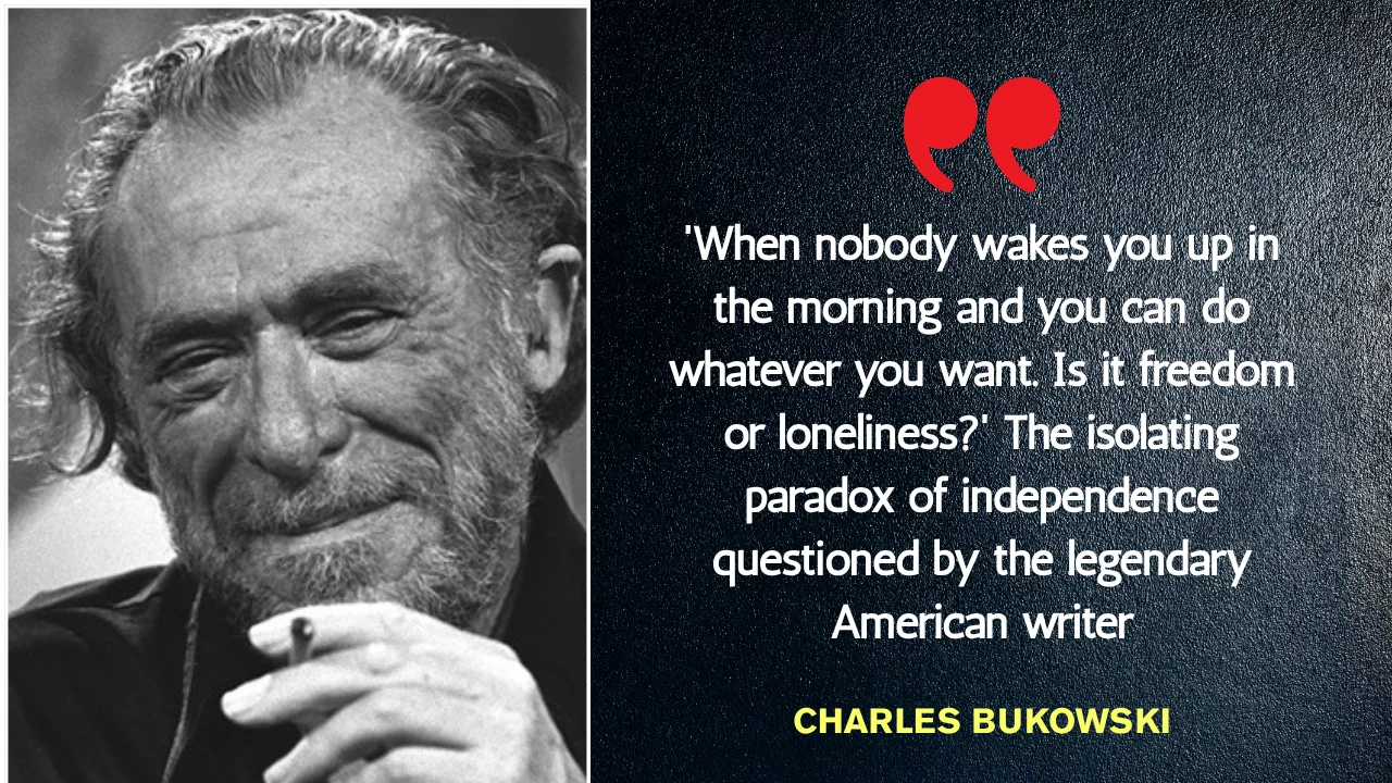 Quote of the day by Charles Bukowski