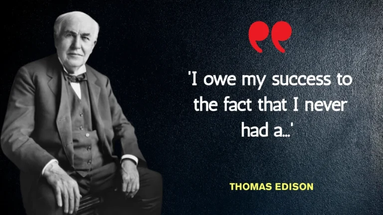 Quote of the day by Thomas Edison